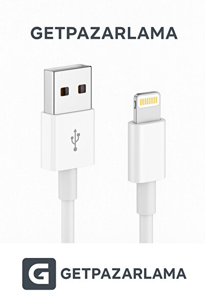 GETPAZARLAMA Iphone 6 6s 7 8 X Xs Xr 11 12 13 14 Pro Max Plus Hızlı Şarj Kabl...
