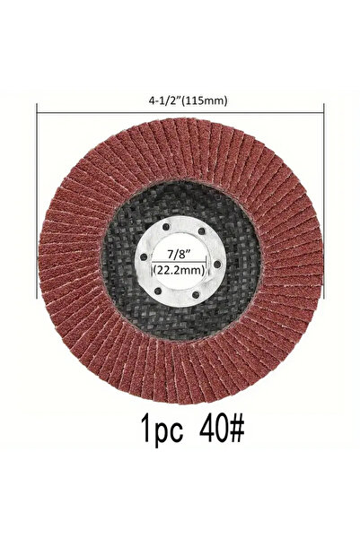 Choice قرص صنفرة واحد بدرجة خشونة 40، من 1 إلى 5 أقراص صنفرة مقاس 4.5 بوصة، أ...