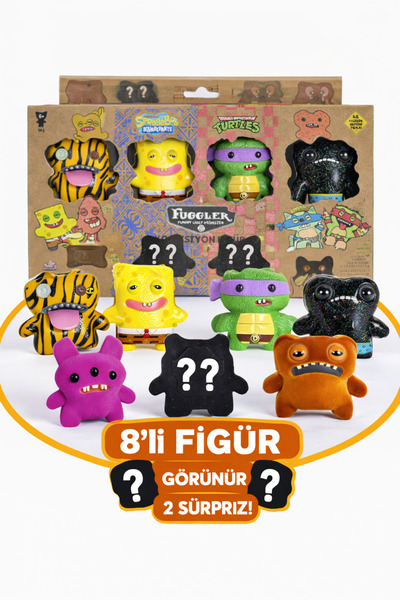 TOYFEST Fuggler Funny Ugly Monster Figure Set of 8 – Includes 2 Surprise Char...