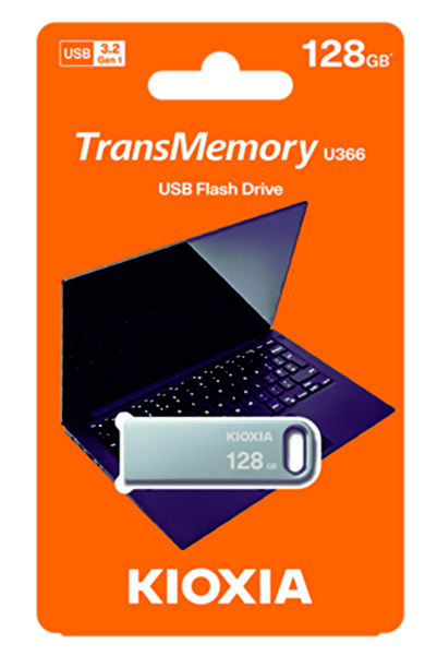 Kioxia TransMemory U366 LU366S128GG4 ذاكرة فلاش USB 3.2 Gen 1 سعة 128 جيجابايت