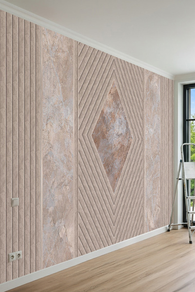 MİRAZAWALL Ürün Adı:MirazaWall 3D Baklava Formlu Modern Panel ve Mermer Dokul...