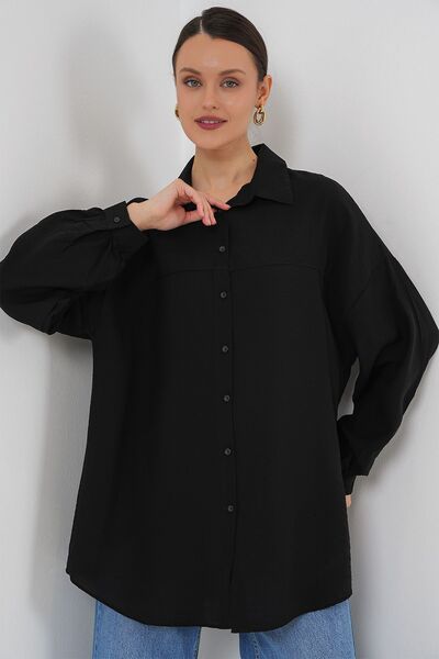 Hiccup Bdart Oversized Long Sleeve Shirt