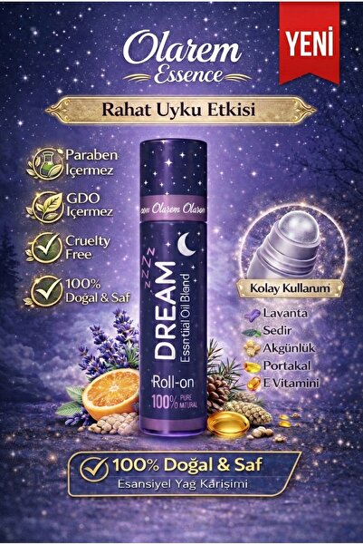 olarem essence Dream Aromaterapi Roll- On 10 ml - Uyku Destekleyici, Gece Aro...
