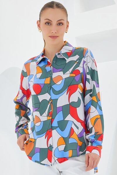 Hiccup Bdart Patterned Long Sleeve Shirt