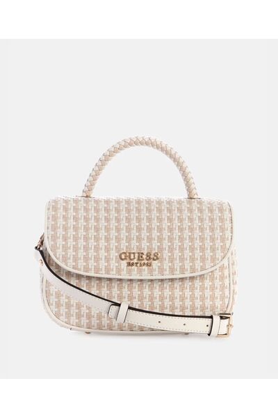 Guess حقيبة يد ميريما الصغيرة المنسوجة