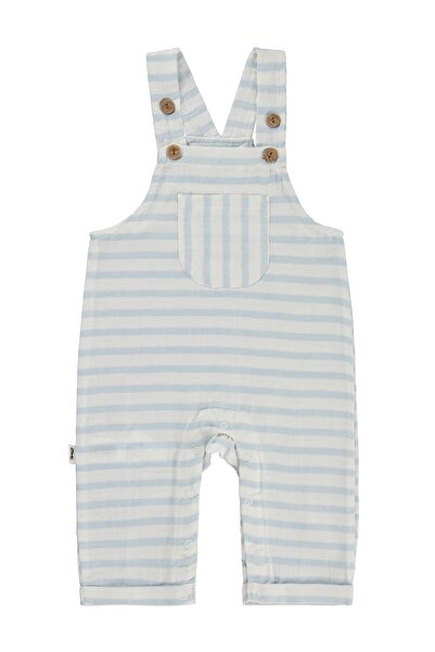 Civil Baby Çizgili Ön Cepli 6-18 Ay Slopet - Mavi 12-18 Ay