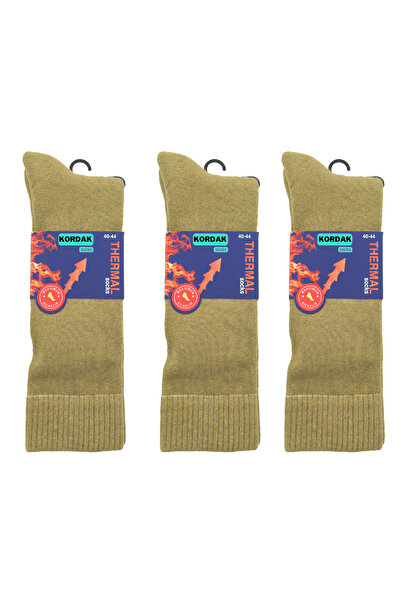 KORDAK 3'lü Haki Askeri Termal Çorap