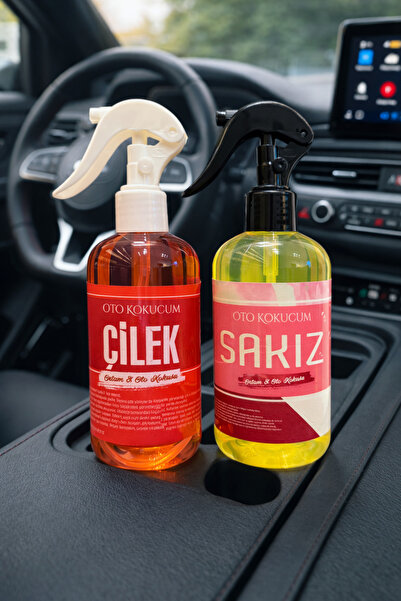 oto kokucum Sakız, Çilek esasnlı Oda ve Oto Kokusu 2 li set 2x250 ml