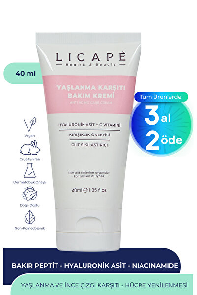 Licape Yaşlanma Karşıtı Bakım Kremi 40ml