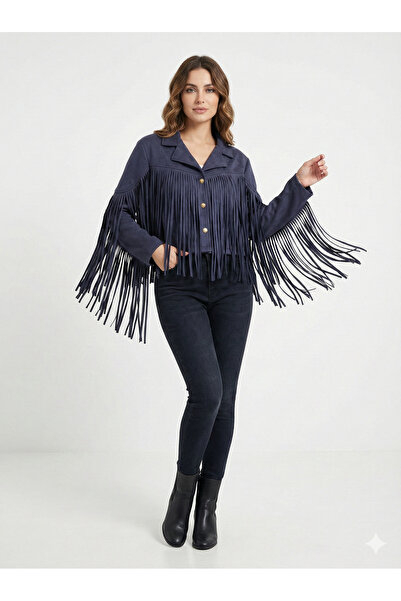 New London İTALYAN SÜET PÜSKÜLLÜ CEKET