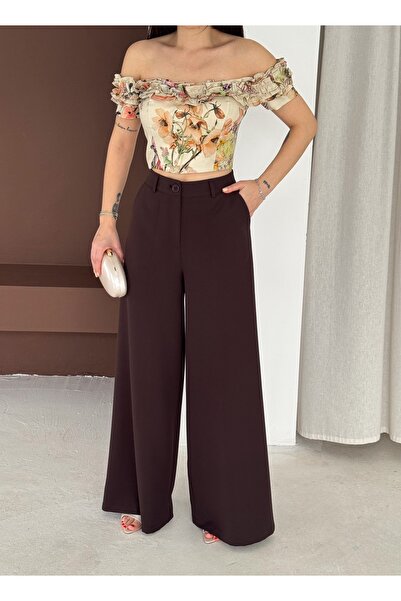 Vuntal BUTİK Palazzo pantalone sa širokim nogavicama