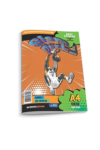 Umut Ticaret دفتر أوبتيميز بغلاف كرتوني مقاس A4 80 ورقة مربعات 12 قطعة