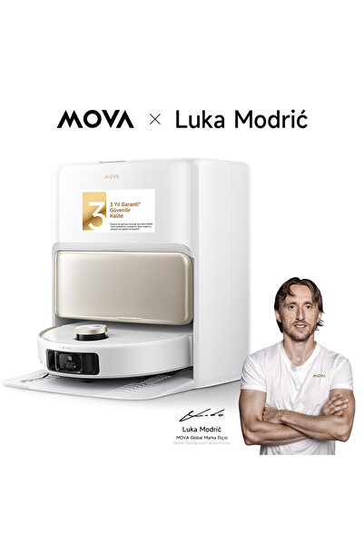 MOVA V50 Ultra Complete Robot Süpürge, 24.000 PA Emiş Gücü, 3 Yıl Garanti