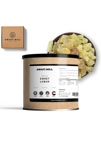 AWAFI MILL لبان حلو - راتنج اللبان الصالح للأكل - 100 غرام / 3.5 أونصة