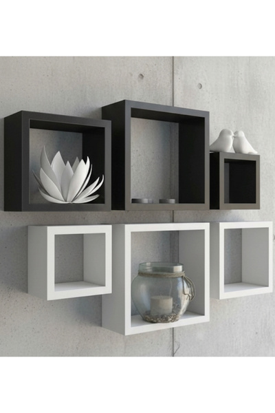 GENÇ MOBİLYA Duvar Rafı 6 Parça