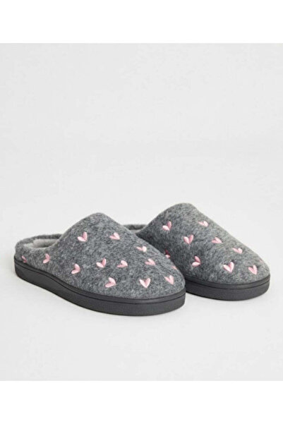 Chirpy حذاء منزلي نسائي بنقشة قلب - هيرتز