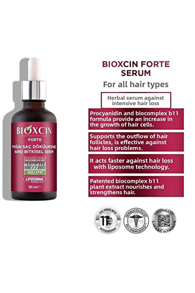 Bioxcin Forte Serum Impotriva Caderii Parului 3 Seturi x 3x50 ML, Total 9x50 ML,