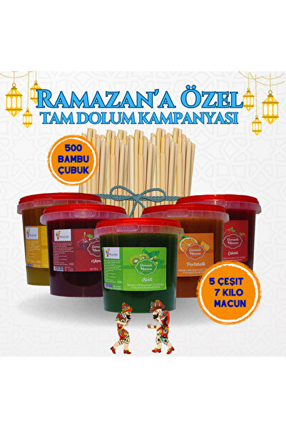 Festiva Osmalı Macunu - 1400g 5 Çeşit Macun , 500 Adet Bambu Çubuk