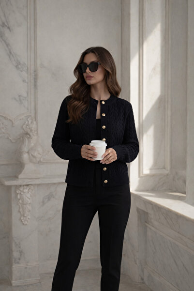 AYZEY Πλεκτή ζακέτα με πλεκτή κουμπιά