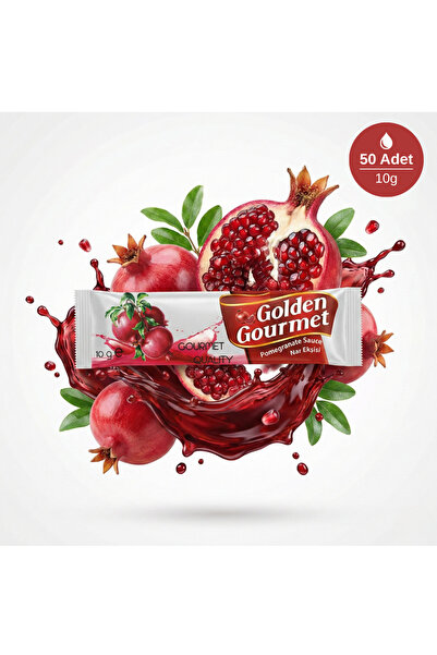 Golden Gourmet Tek Kullanımlık %100 Doğal Nar Ekşisi 10gr*50 Adet