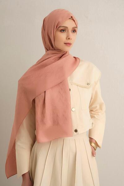 Armine Pamora Shawl - Monogram Patterned 3 - Pink 37