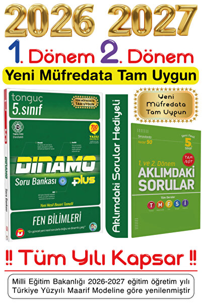 Tonguç Yayınları 5. Sınıf Yeni Nesil Fen Bilimleri Dinamo Soru Bankası