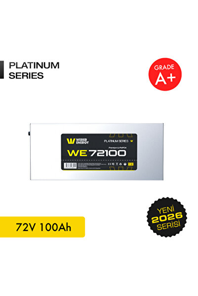 WERER ENERGY 72V 100Ah LiFePO4 Platinum Series Bluetooth'lu Lityum Demir Fosf...