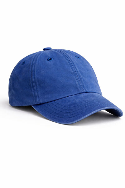 ZERAMİNE Unisex Πλενόμενο Αντίκα Καπέλο Σκούρο Μπλε Καπέλο