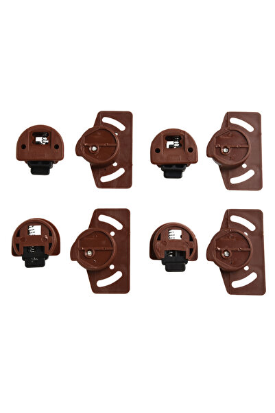 Choice 4 أزواج 4/8 أزواج بكرات سحب أبواب الخزائن، بكرات سفلية متحركة، أثاث خزانة