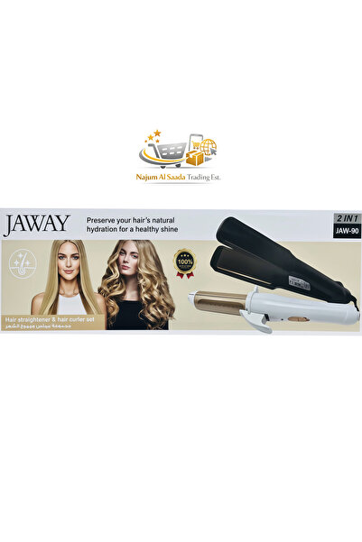 Generic JAWAY 2-in-1 Hair Straightener & Hair Curler, Flat Iron & Curling Iro...