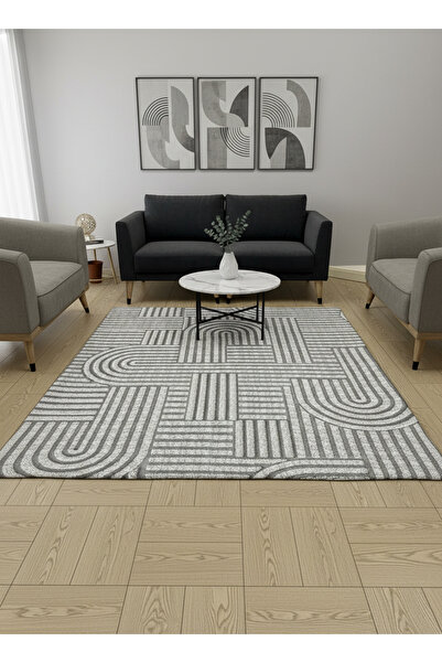 ALLGELSİN Lastikli Mikro Polar Halı Örtüsü 4m2 160x230 veya 6m2 200x300 Dört ...