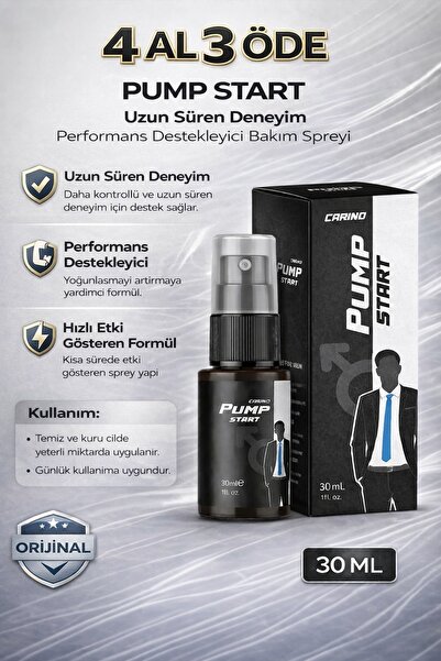 Carino E Bella Pump Start Care for Man Premium Uzun Deneyim Erkek Sprey 30ml ...