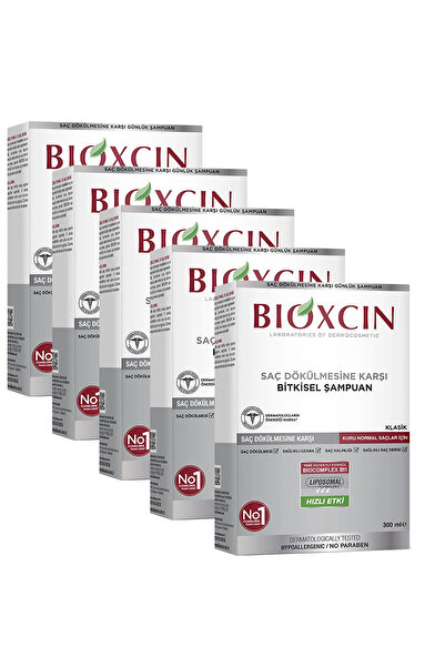 Bioxcin Genesis Shampoo for Dry and Normal Hair 5x300 ml – Against Hair Loss