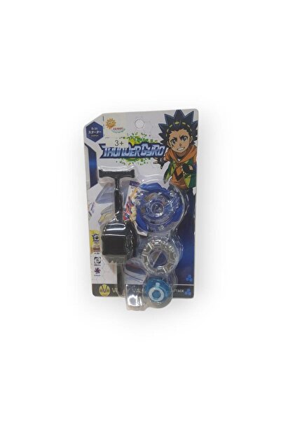 Duman Oyuncak Thunder Gyro B-34 Launching Spinning Top Set Fast and Powerful