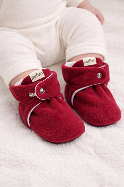 pufien Organik Pamuk Astarlı, Bebek İlk Adım Ayakkabısı, Kaydırmaz Taban, Beb...