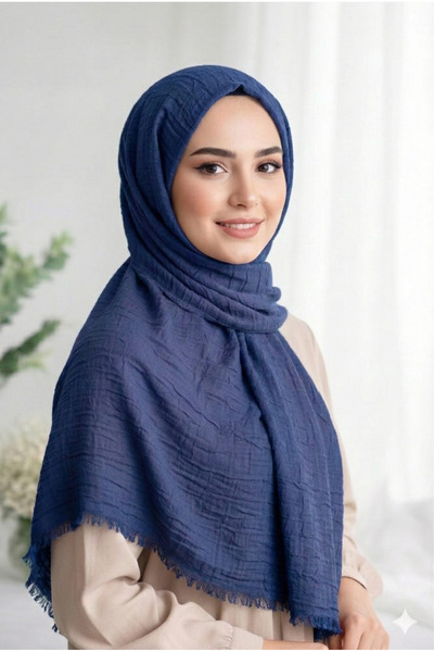 JAWEL ŞAL JAWEL Bambu Şal Lacivert