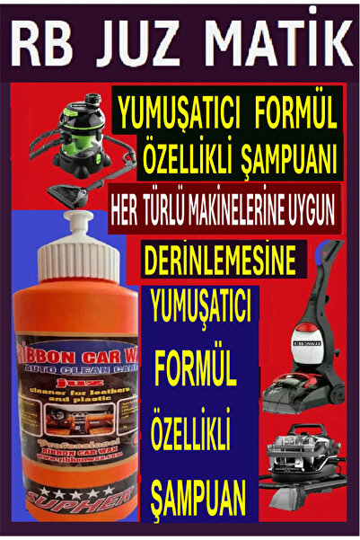 ribbonwax JUZ MATİK ( YUMUŞATICI FORMÜL ÖZELLİKLİ HALI YIKAMA SÜPÜRGE MAKİNES...