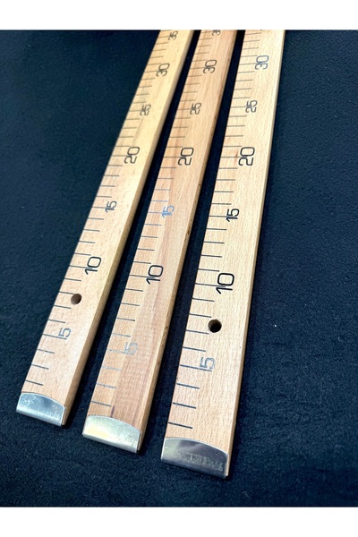 T a n s e l T u h a f i y e Ahşap Cetvel 1 Metre - 8mm Kalınlık - Terzi Cetveli - Manifatura Cetveli