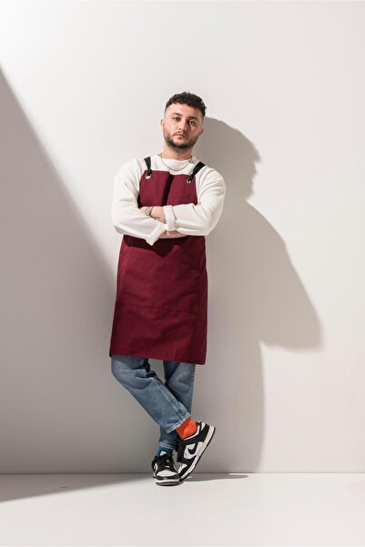 APP-RON K-183 Soul – Burgundy Long Apron