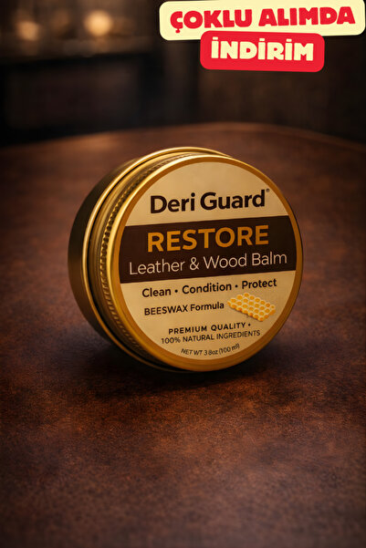 PureDeriGuard DeriGuard Profesyonel Deri ve Ahşap Bakım-Yenileme-Koruma Kremi