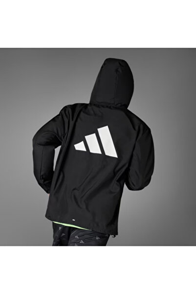 adidas IL7230 RUN IT JACKET Ανδρικό αντιανεμικό μπουφάν Unisex Μαύρο