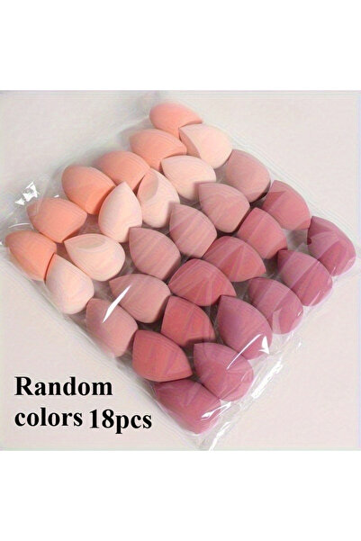 Choice مجموعة ألوان متنوعة 18 قطعة إسفنج مكياج 1/7/18 قطعة، خالية من اللاتكس ...