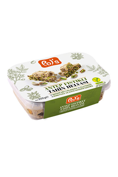 Pol's Şeker İlavesi Antep Fıstıklı Tahin Helvası 200g