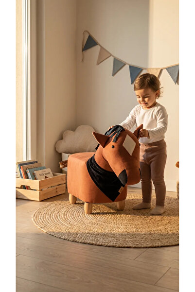 zooturak At Doru Hayvanlı Puf Çocuk Koltuğu