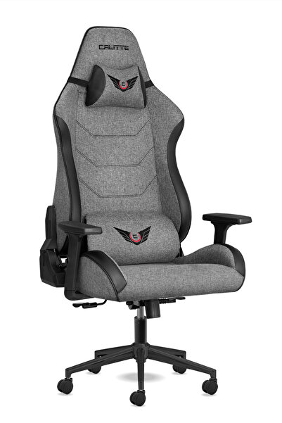 Calitte Profesyonel Kumaş Oyuncu Koltuğu | Supra Sp | Gri Siyah