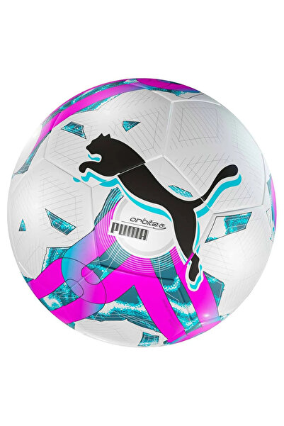 Puma 083787 10 Orbita 6 MS Futbol Topu Beyaz Pembe