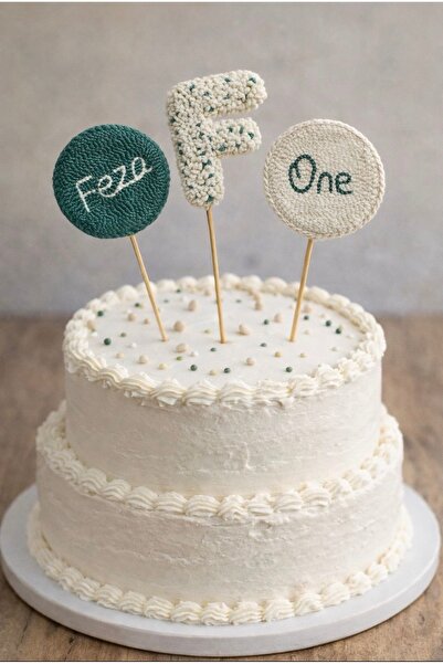 afralya home Punch Simli Rakam Yaş Ve Isim Işlemeli Pasta Süsü Pasta Dekoru -...