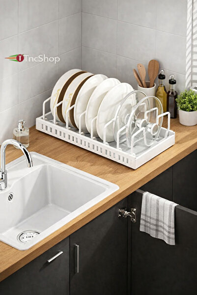 TncPatiShop Самозалепващ се телескопичен релсов органайзер за кухненски прибо...