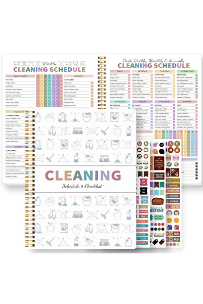 Choice مخطط جدول تنظيف A5 أبيض لاضطراب فرط الحركة ونقص الانتباه، منظم أعمال م...