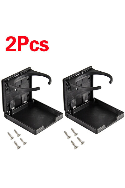 Choice قطعتان من حامل أكواب وزجاجات المشروبات القابل للطي، مصنوع من بلاستيك A...